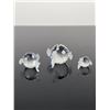 Image 2 : 3pc Swarovski Silver Crystal Pufferfish Figurines