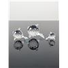 Image 3 : 3pc Swarovski Silver Crystal Pufferfish Figurines