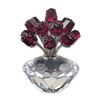 Image 1 : Swarovski Crystal Red Vase of Roses Figurine