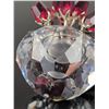 Image 4 : Swarovski Crystal Red Vase of Roses Figurine