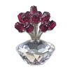 Image 1 : Swarovski Crystal Vase of Roses Figurine