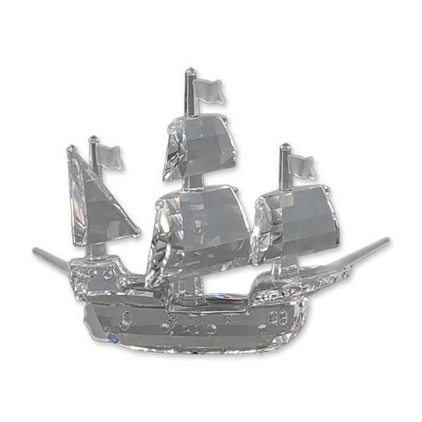 Swarovski Silver Crystal Figurine, Santa Maria Ship