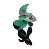 Image 1 : Swarovski Crystal Figurine, Green Siamese Fighting Fish