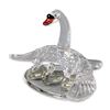 Image 1 : Swarovski Silver Crystal Swan Family Figurine