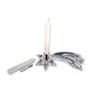 Image 1 : Swarovski Silver Crystal Comet Candle Holder with Vial of Crystal Chatons