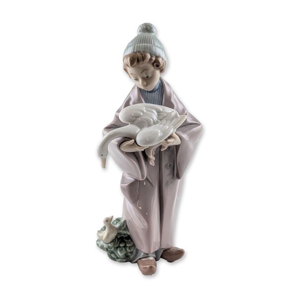 Lladro Follow Us Glazed Porcelain Figurine