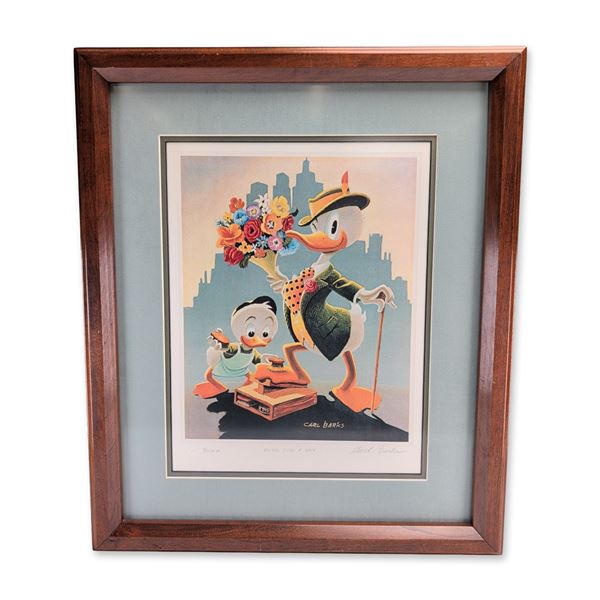 Carl Barks (American, 1901-2000) Lithograph on Paper & Catalogue, Donald Duck, Signed