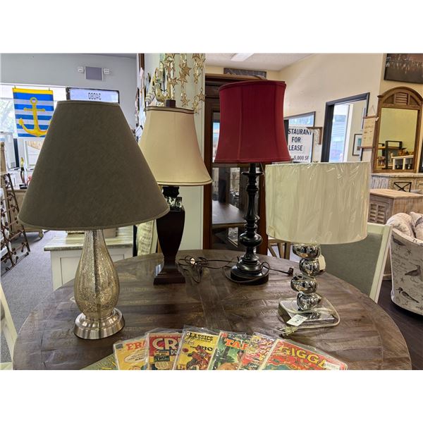 4-Decorator Lamps - 4 X $