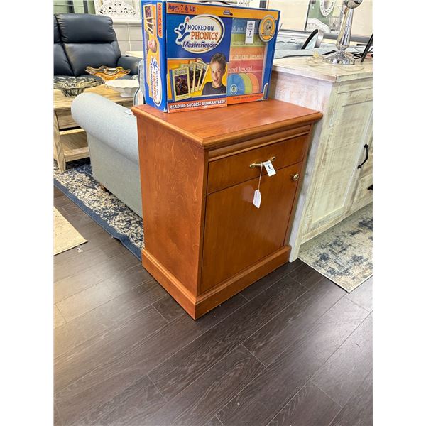 Cherry w/Brass Trim Small Cabinet