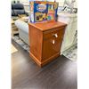 Image 1 : Cherry w/Brass Trim Small Cabinet