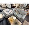 Image 1 : Light Blue 2 Section Sofa