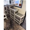 Image 5 : Beige Wood Glass Top w/Wicker Drawer Storage, Hall Table, End Tables - 5 Pc Set