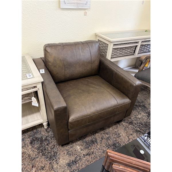 Leather Style Armchair