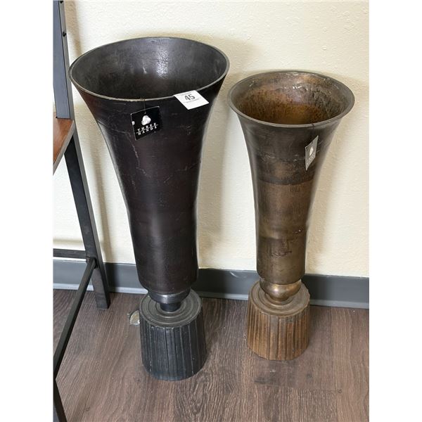Metal  25"/30"  Vases - 2