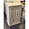 Image 1 : Distressed Louver Door Small Cabinet