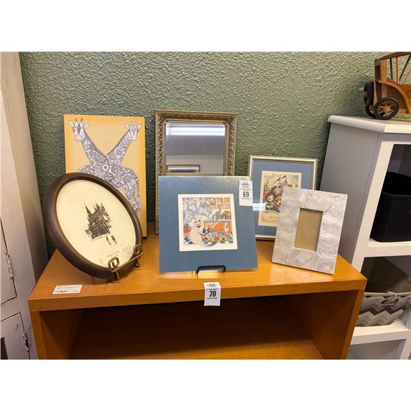 Asst. Small Wall Art, Photo Frame, Mirror - 6