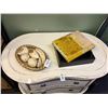 Image 1 : Decorator Storage Box, Tray w/Wooden Fruit