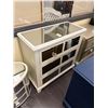 Image 1 : White Mirrored Louver Style  3 Drawer Chest