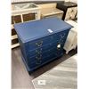 Image 1 : Navy Painted Brass Trim  4 Drawer Chest