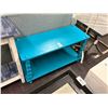 Image 1 : Blue Painted Short  2 Tier Bookshelf