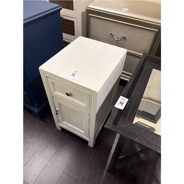 Painted White Small Decorator Cabinet