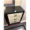 Image 1 : Black/Bone Decorator  3 Drawer End Table