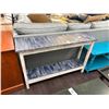 Image 1 : Distressed White/Blue 2 Tier Hall Table