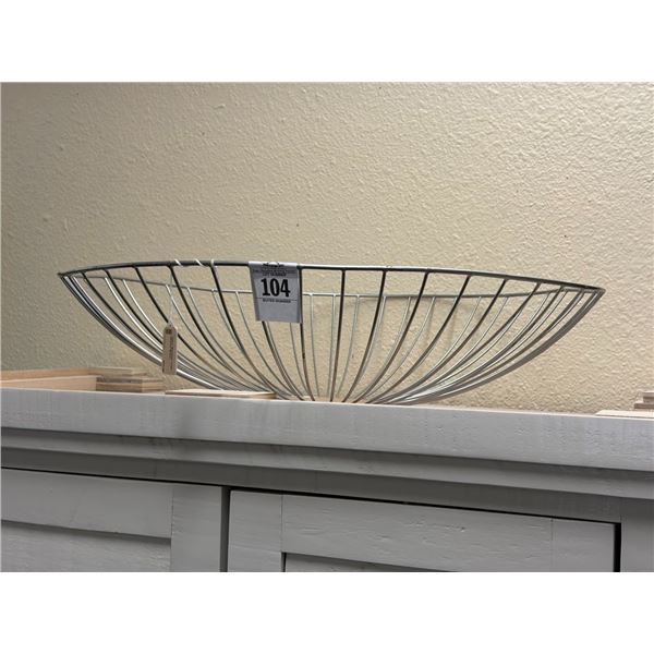 Large Chrome Wire Bowl