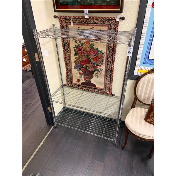 Metro Chrome 3 Shelf Rack