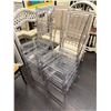 Image 1 : Lucite Slatback Dining Chairs Set - 4
