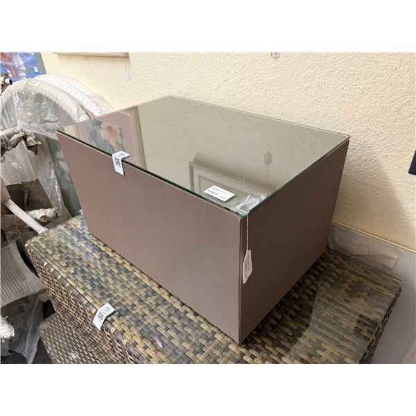 Decorator Glass Top Small Coffee Table