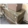 Image 1 : Wicker Base Glas Top Coffee Table