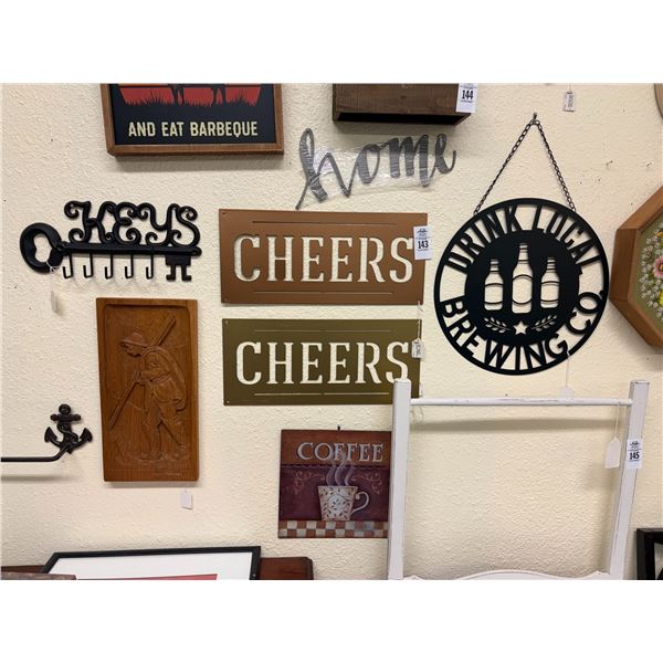 Asst. Metal Wall Décor, Inspirations, Keyhook - 7