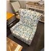 Image 2 : Decorator Blue/White Wingback Armchairs - Pair