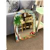 Image 1 : Arched Top Art Glass Beach Motif Mirror - No Shipping