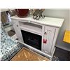 Image 1 : Bone Painted  5'  Fireplace Console Cabinet