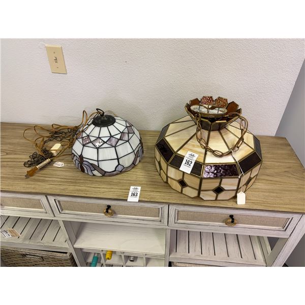 Leaded Glass Hanging Lamps - 2