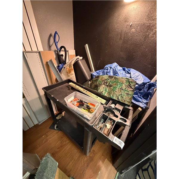 Rubbermaid Black Storage Cart