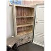 Image 1 : Distressed Painted Bookcase w/Painted Base