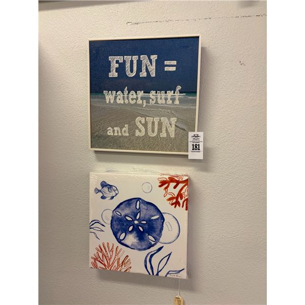 Sand Dollar, Beach Insirational Small Wall Art - 2