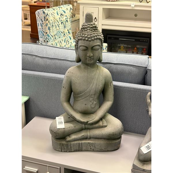 Grey Buddha Statuary - Approx.  30"