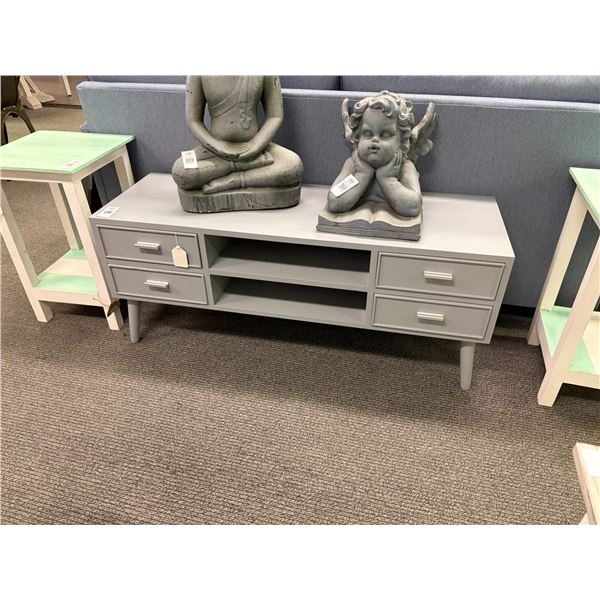 Grey Painted Retro Hall Cabinet/Console