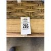 Image 5 : Distressed White Base Oak Top w/Wicker Inlay Basket Drawer Tables Set - 4 Pc.