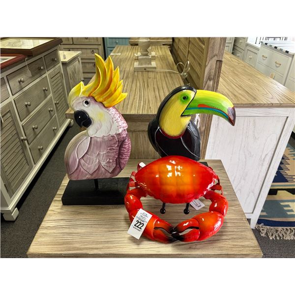 Toucan/Parrot/Crab Décor - 3