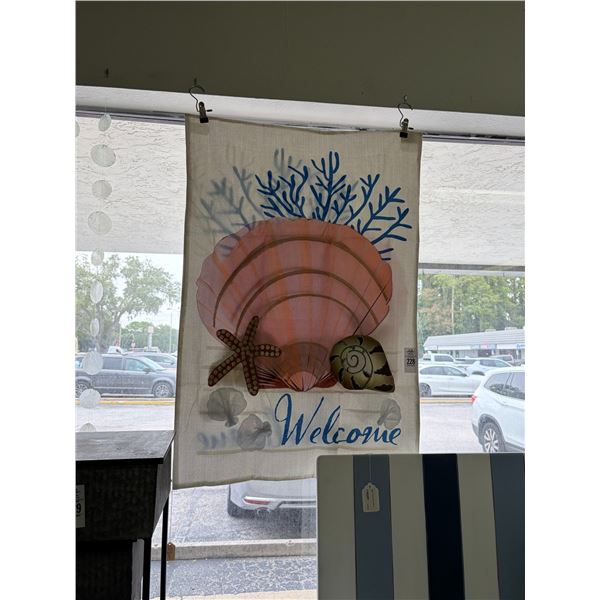 Sea Shell, Anchor, Welcome Lawn Flags
