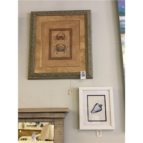 Crabs, Sea Shell Wall Art - 2