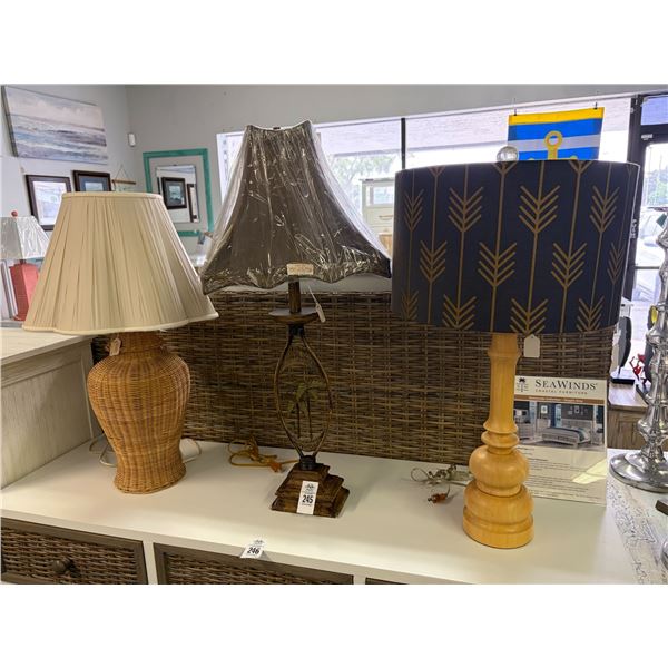 3-Decorator Lamps - 3 X $