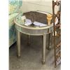 Image 1 : Decorator Round Mirror End Table