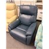 Image 1 : Navy Leather Power Recliner