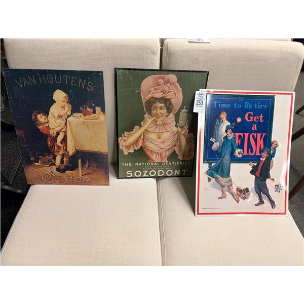 Vintage Style Advertising Tins - 4